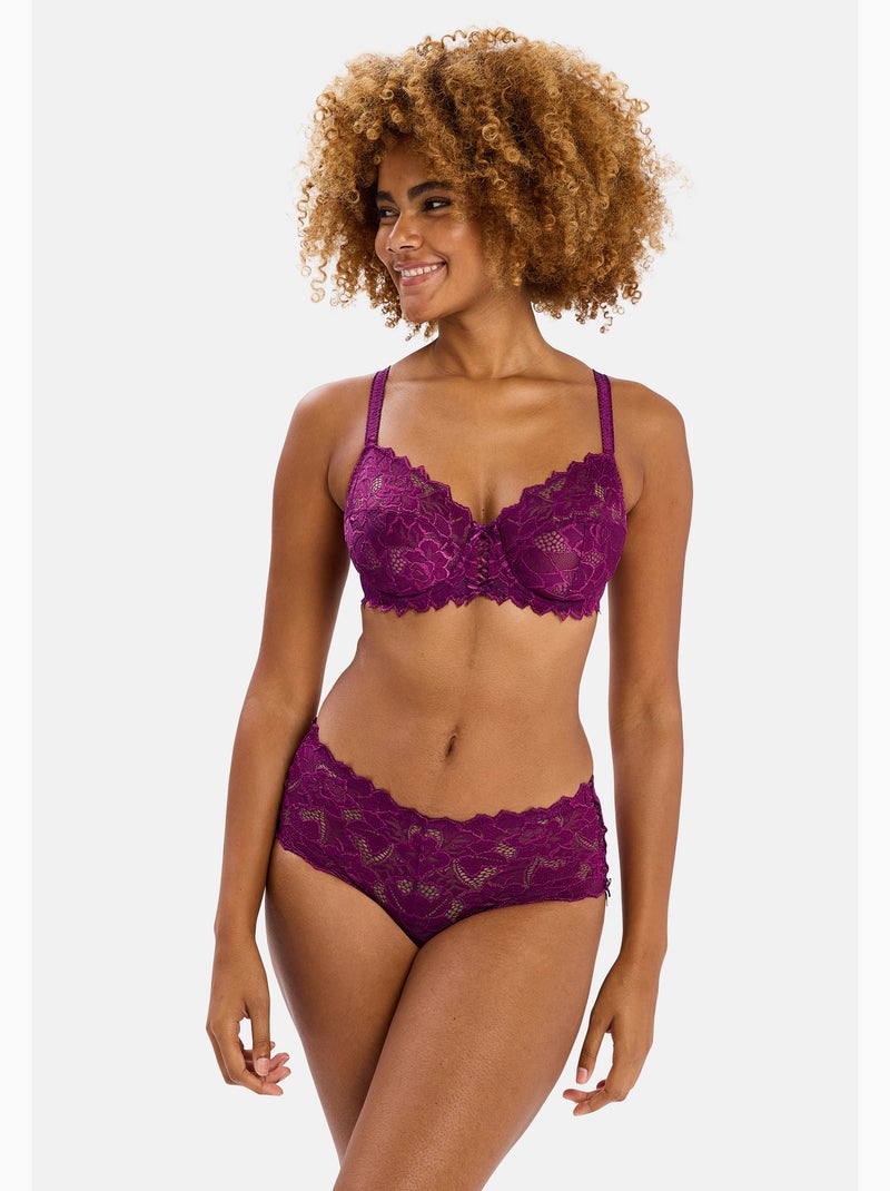 Culotte arum sans complexe lingerie Violet figue - Kiabi
