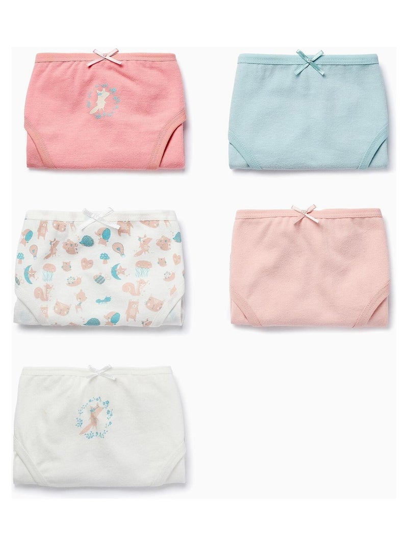 Culotte avec motif/impression et avec ruban LITERARY WORLD Blanc Rose Bleu - Kiabi