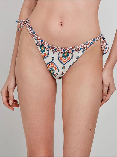 Culotte bikini ajustable en tissu imprimé - Kiabi Culotte bikini ajustable en tissu imprimé - Kiabi