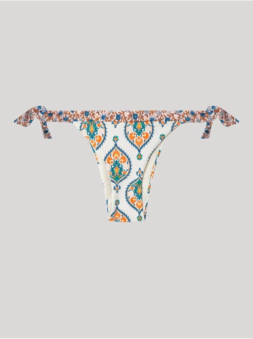 Culotte bikini ajustable en tissu imprimé - Kiabi Culotte bikini ajustable en tissu imprimé - Kiabi