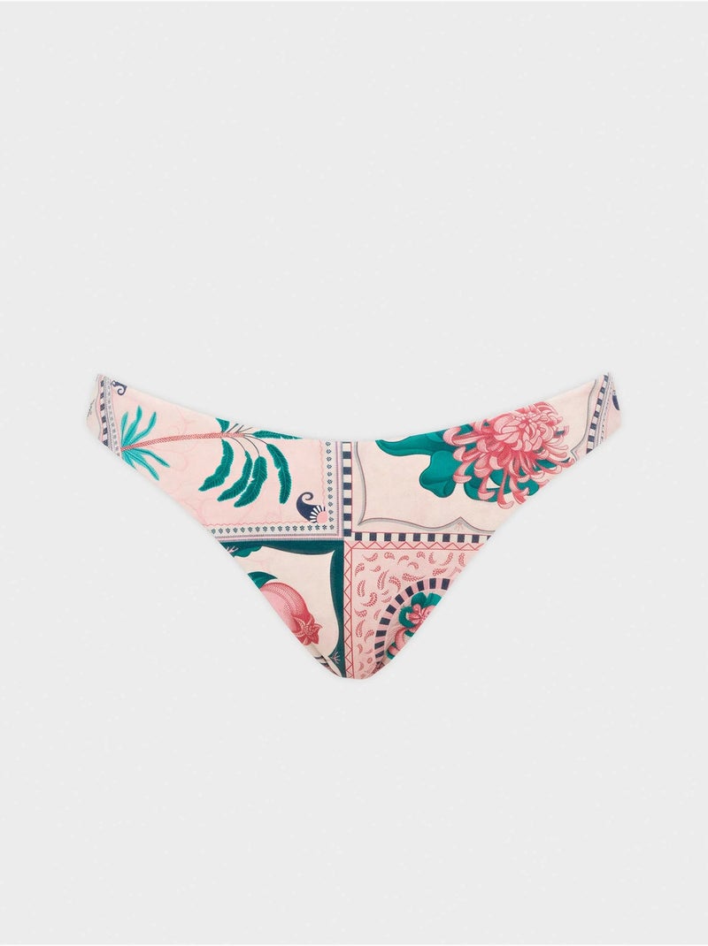 Culotte bikini brésilien coupe en v Multicolore - Kiabi