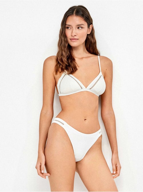 Culotte bikini brésilien découpé - Kiabi Culotte bikini brésilien découpé - Kiabi