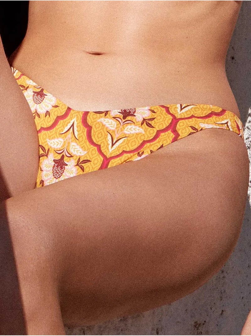 Culotte bikini brésilien et réversible Multicolore - Kiabi