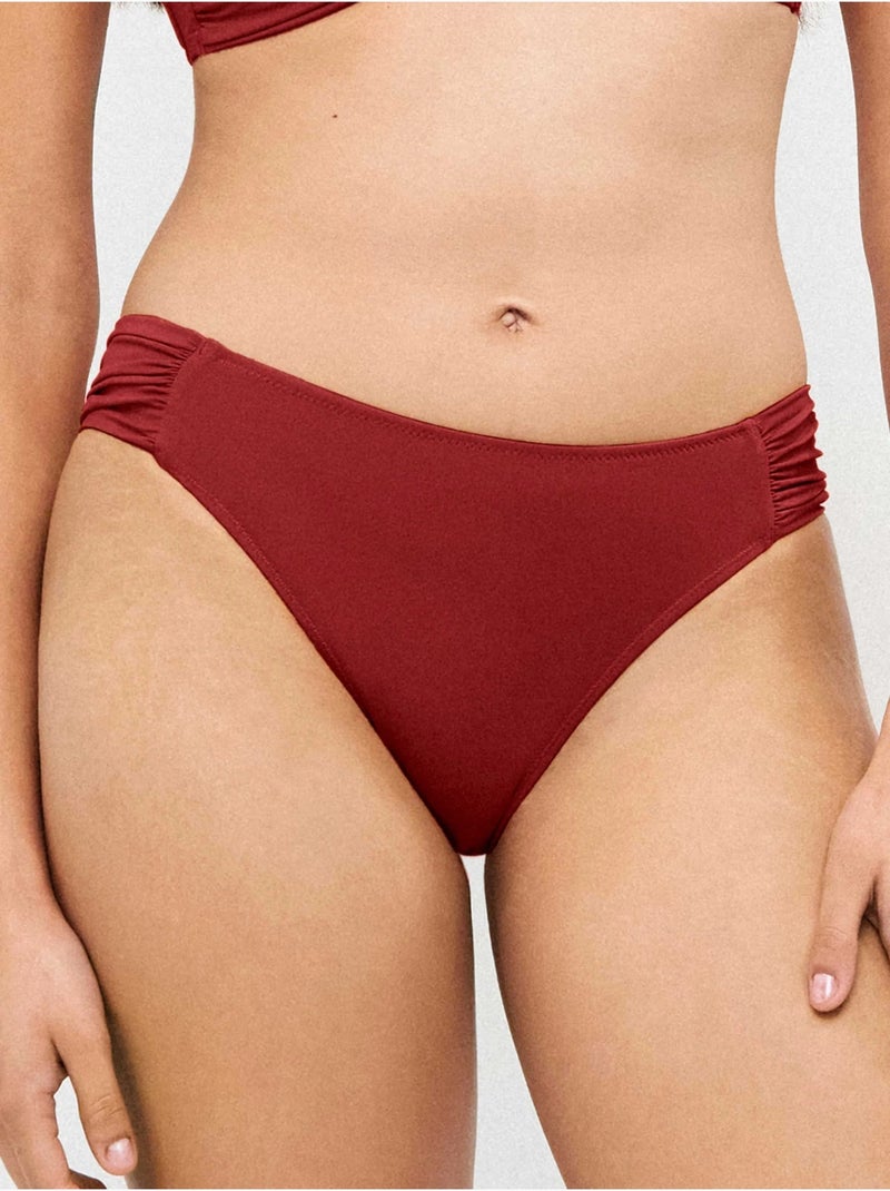 Culotte bikini classique Bordeaux - Kiabi