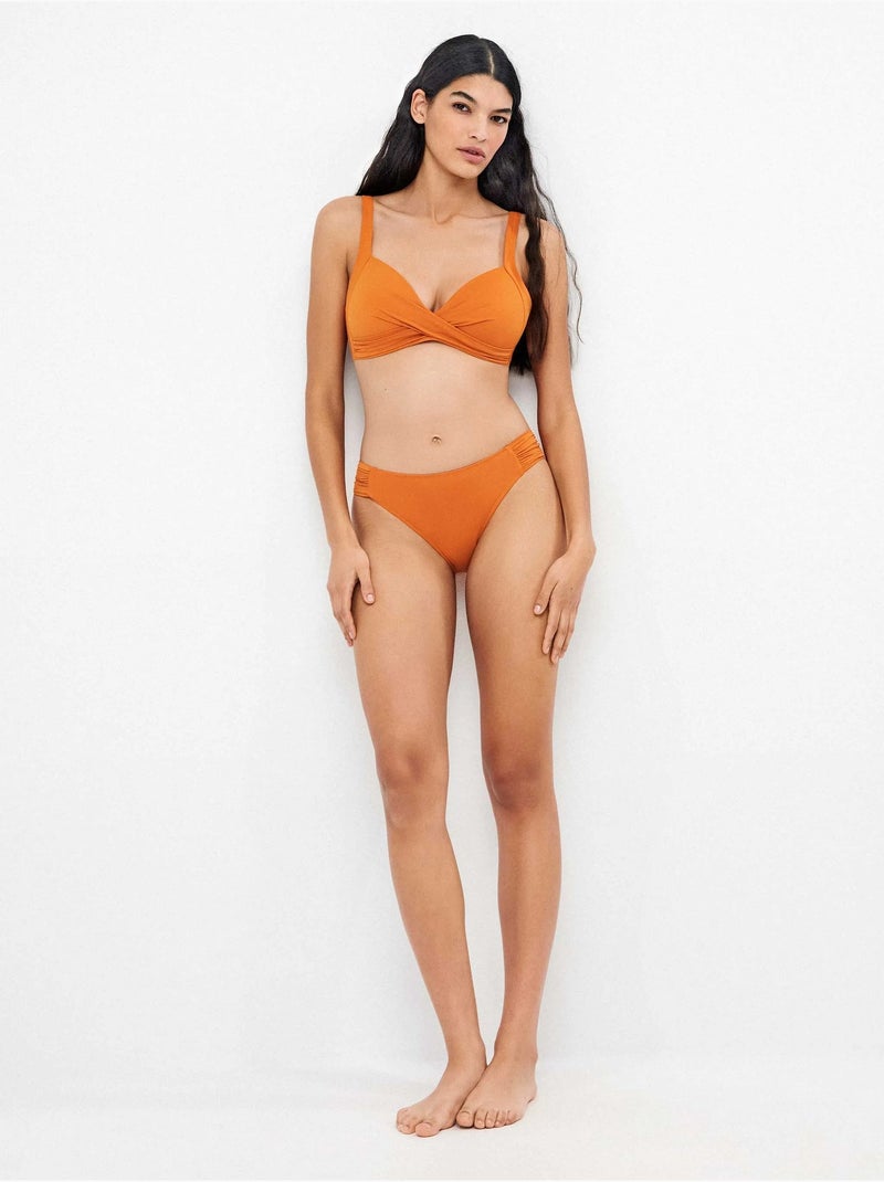 Culotte bikini classique Orange - Kiabi