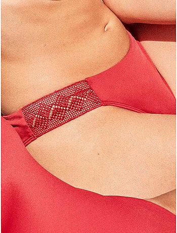 Culotte bikini dentelle sur les côtés