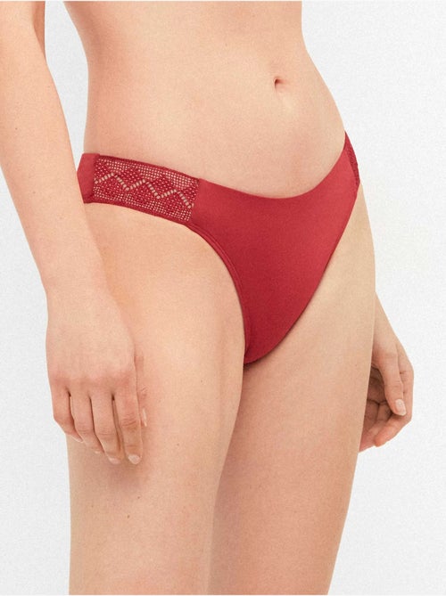 Culotte bikini dentelle sur les côtés - Kiabi Culotte bikini dentelle sur les côtés - Kiabi