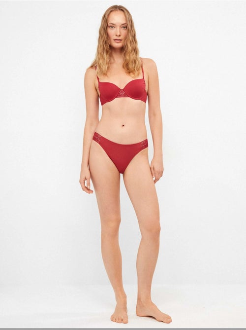 Culotte bikini dentelle sur les côtés - Kiabi Culotte bikini dentelle sur les côtés - Kiabi