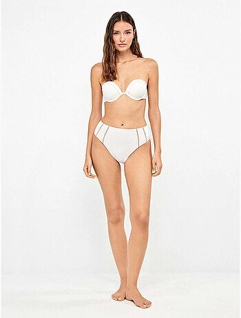 Culotte bikini haute ajourée
