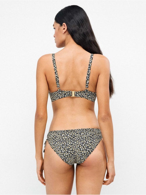 Culotte bikini haute et ajustable en tissu imprimé animal. - Kiabi Culotte bikini haute et ajustable en tissu imprimé animal. - Kiabi