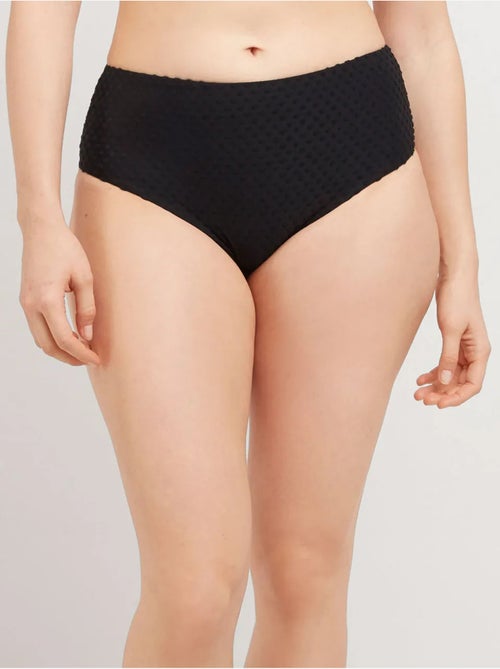Culotte bikini haute tissu structuré - Kiabi Culotte bikini haute tissu structuré - Kiabi