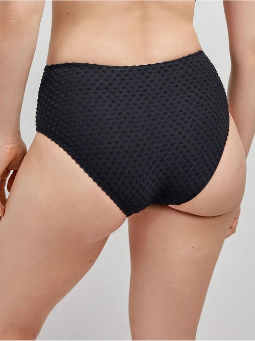 Culotte bikini haute tissu structuré - Kiabi Culotte bikini haute tissu structuré - Kiabi