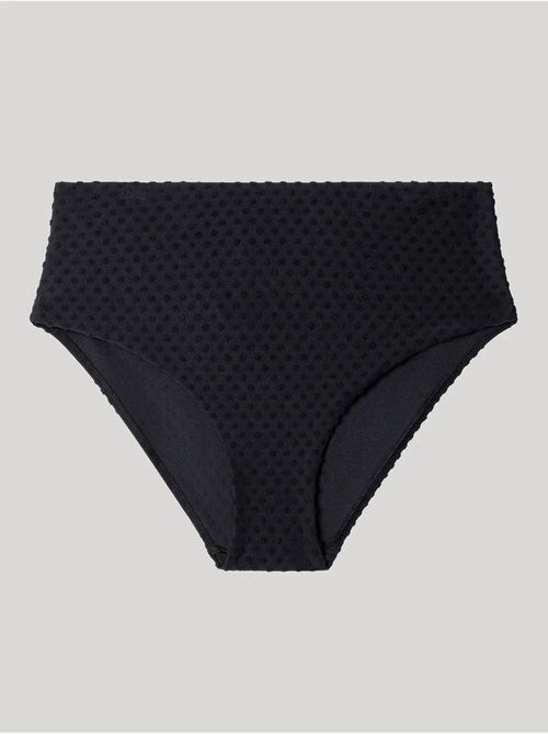 Culotte bikini haute tissu structuré - Kiabi Culotte bikini haute tissu structuré - Kiabi