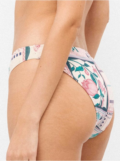 Culotte bikini imprimé mosaïque inspiration tropicale - Kiabi Culotte bikini imprimé mosaïque inspiration tropicale - Kiabi
