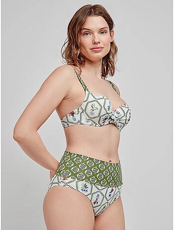 Culotte bikini multiposition imprimé