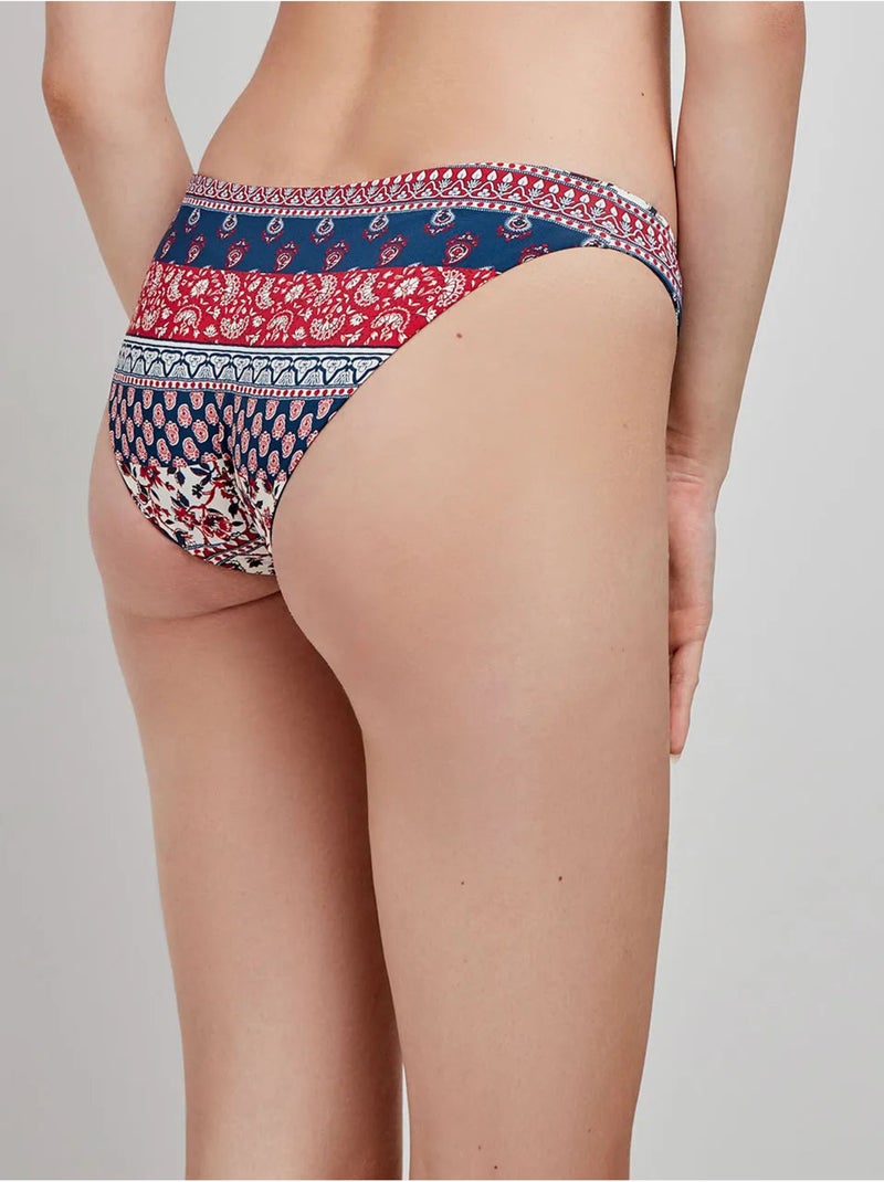 Culotte bikini réversible Multicolore - Kiabi