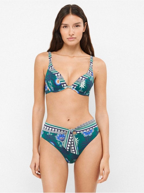 Culotte bikini taille haute motif ananas tropicaux - Kiabi Culotte bikini taille haute motif ananas tropicaux - Kiabi