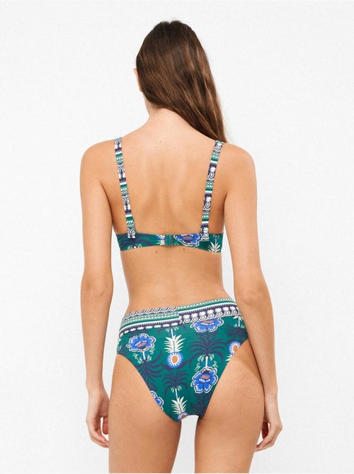 Culotte bikini taille haute motif ananas tropicaux - Kiabi Culotte bikini taille haute motif ananas tropicaux - Kiabi