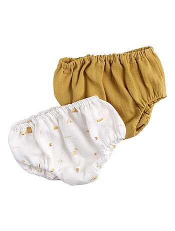 Culotte bloomer Bébé en coton lot de 2 -