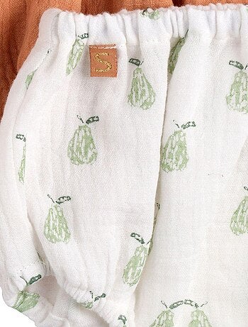 Lot De 2 Bloomers Bébé Coton - Culotte Couche-Lange - Taille Unique - Confortable Et Absorbant