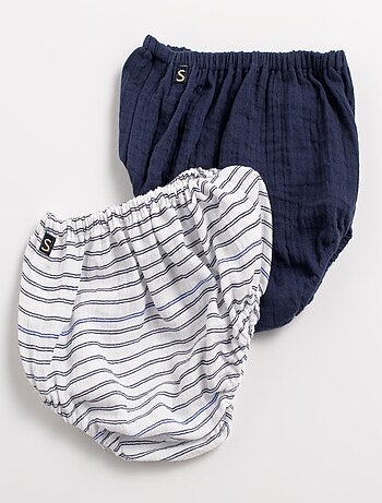 Culotte bloomer Bébé en coton lot de 2 - SAUTHON
