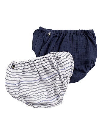 Culotte bloomer Bébé en coton lot de 2 - SAUTHON