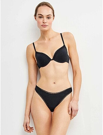 Culotte brésilienne avec galon de plumetis