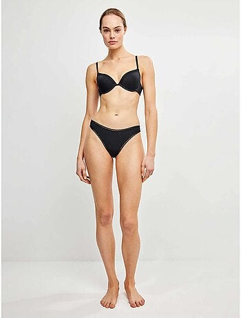 Culotte brésilienne avec galon de plumetis