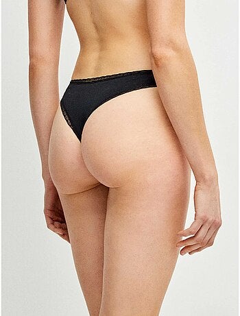 Culotte brésilienne avec galon de plumetis