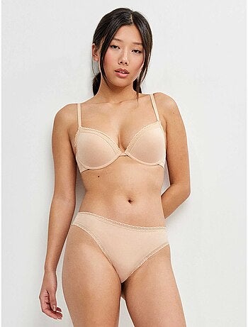 Culotte brésilienne avec galon de plumetis