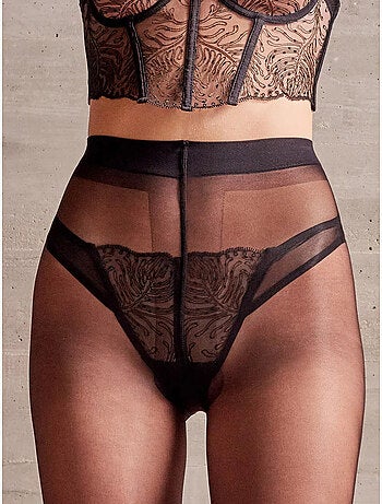 Culotte brésilienne en dentelle brodée