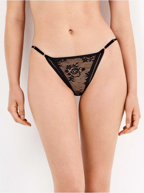 Culotte brésilienne en dentelle intégrale - Kiabi