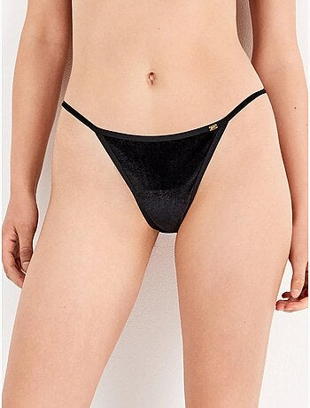 Culotte brésilienne en velours