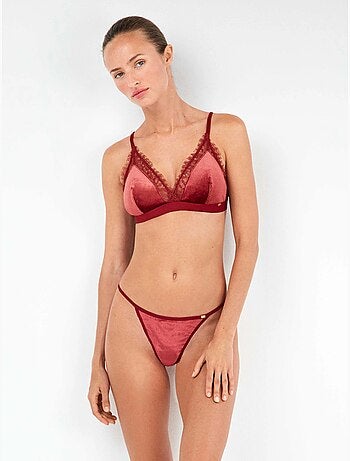 Culotte brésilienne en velours