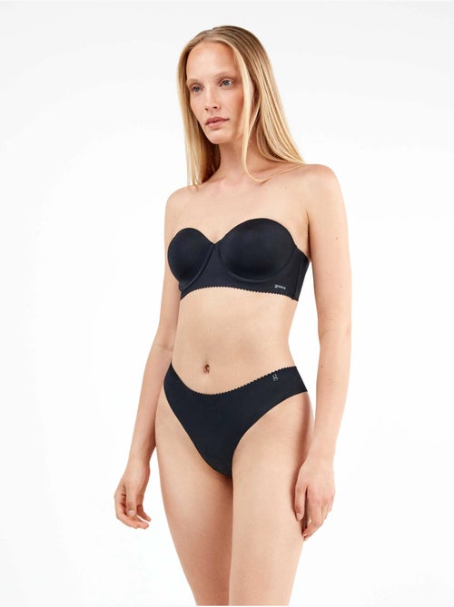 Culotte brésilienne invisible en microfibre - Kiabi