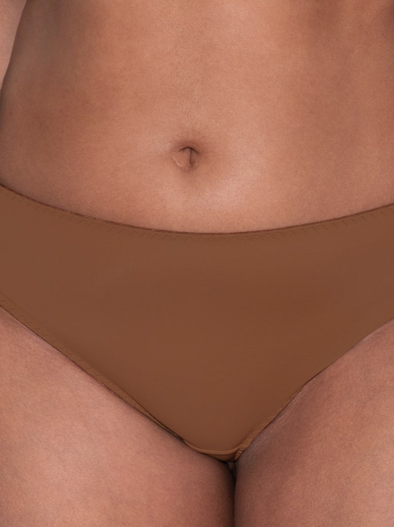 Culotte brésilienne invisible Luxe Marron - Kiabi