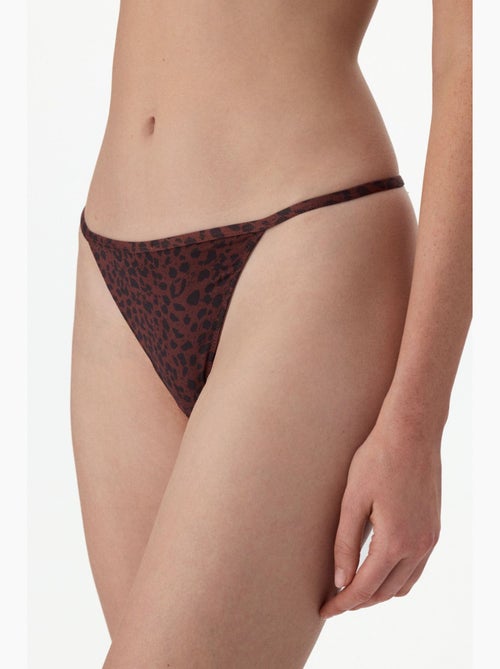 Culotte brésilienne micro femme en dentelle imprimée penti - Kiabi Culotte brésilienne micro femme en dentelle imprimée penti - Kiabi
