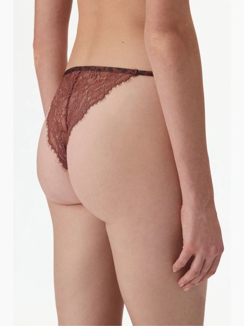 Culotte brésilienne micro femme en dentelle imprimée penti - Kiabi Culotte brésilienne micro femme en dentelle imprimée penti - Kiabi