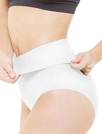 Culotte amincissante Ventre Plat - Blanc - Kiabi - 32.90€