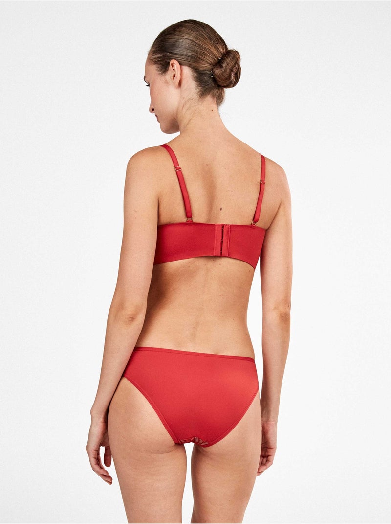 Culotte classique brodé Rouge - Kiabi