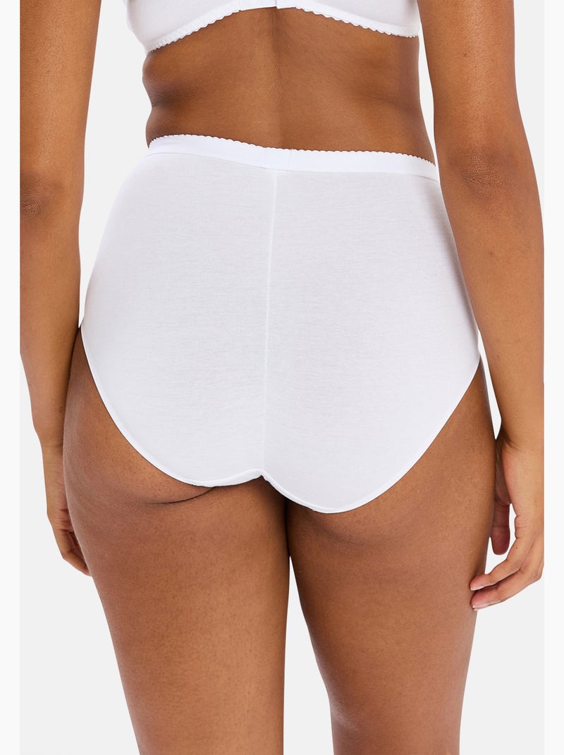 Culotte coton d'arum sans complexe lingerie Blanc - Kiabi
