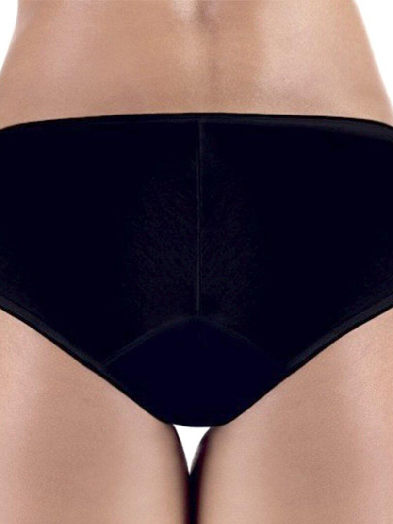 Culotte femme coton noir pour fuites urinaires incontinence ProtechDry