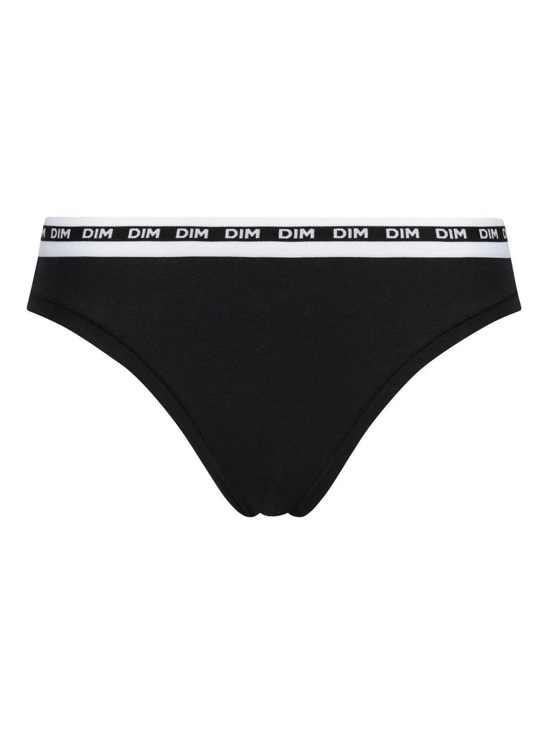 Culotte coton modal souple Icons Noir - Kiabi