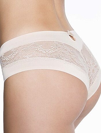 Culotte coutures plates avec dentelle Kiss - Kiabi