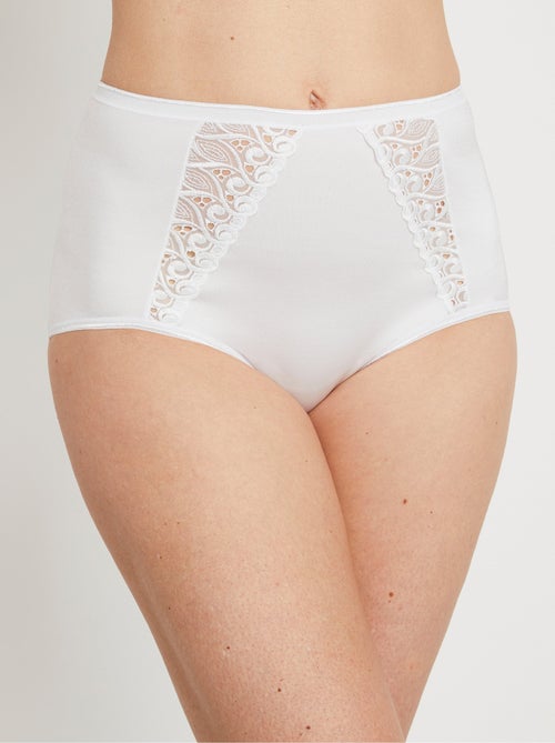 Culotte couvrante taille haute - lot de 2 - Kiabi