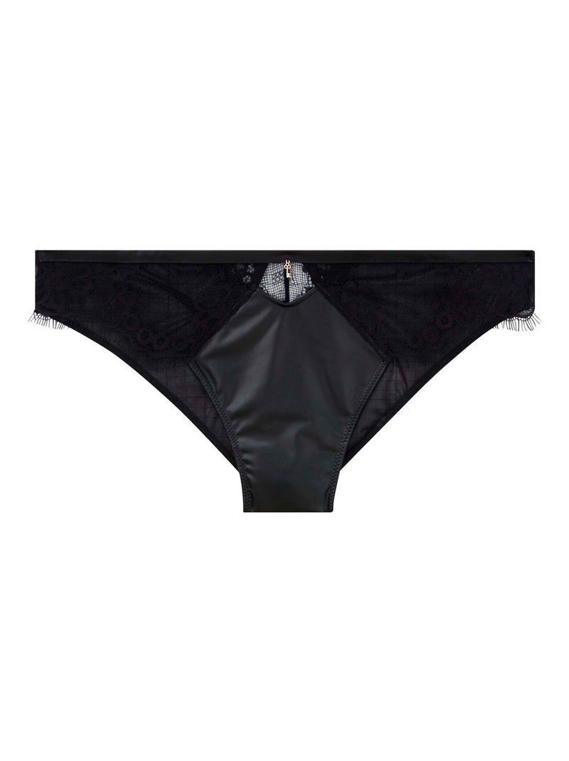 Culotte CUIR Pomm'Poire Noir Femme Kiabi