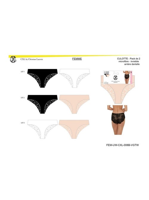 Culotte CXL By LACROIX - Pack de 6 - Kiabi