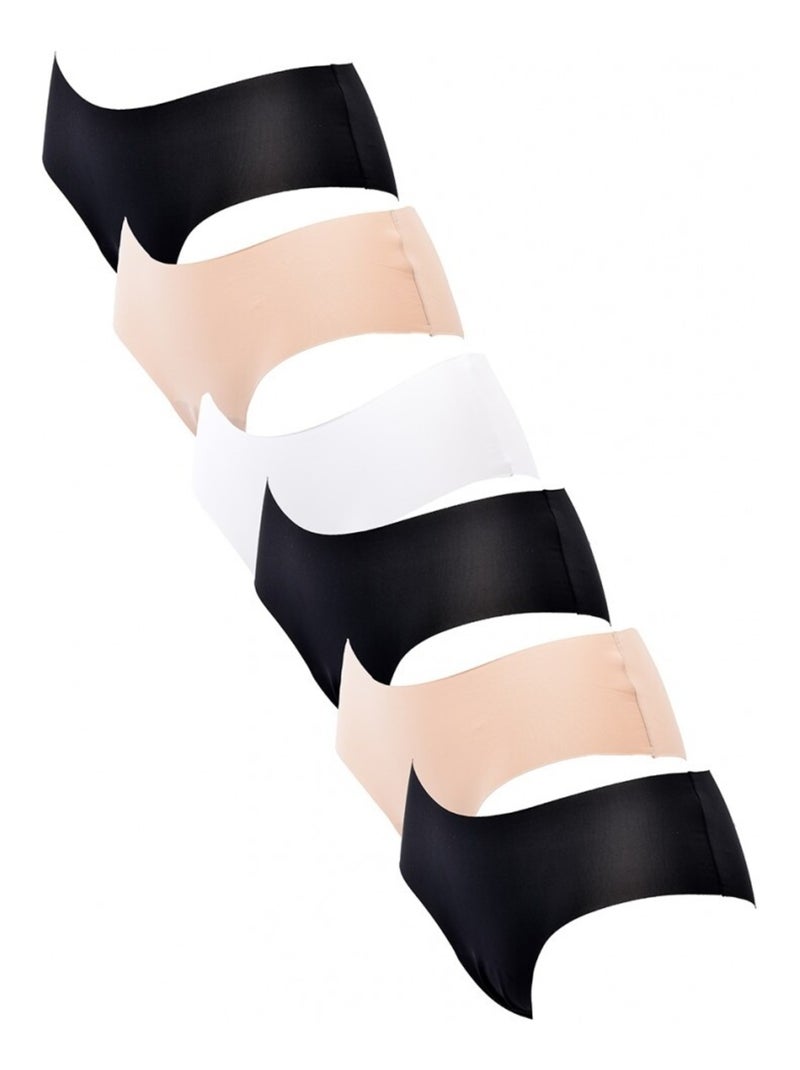 Culotte CXL By LACROIX - Pack de 6 Noir Rose Blanc - Kiabi