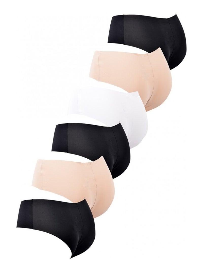 Culotte CXL By LACROIX - Pack de 6 Noir Rose Blanc - Kiabi
