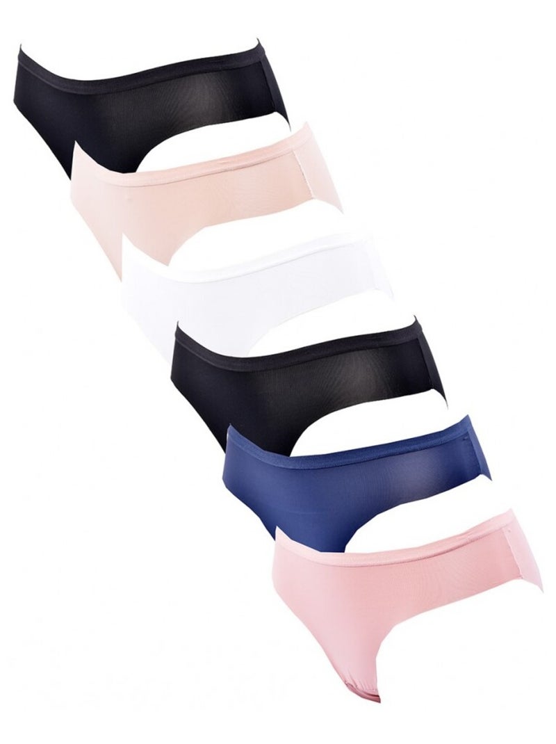 Culotte CXL By LACROIX X6 - Pack de 6 Noir Rose clair Blanc - Kiabi